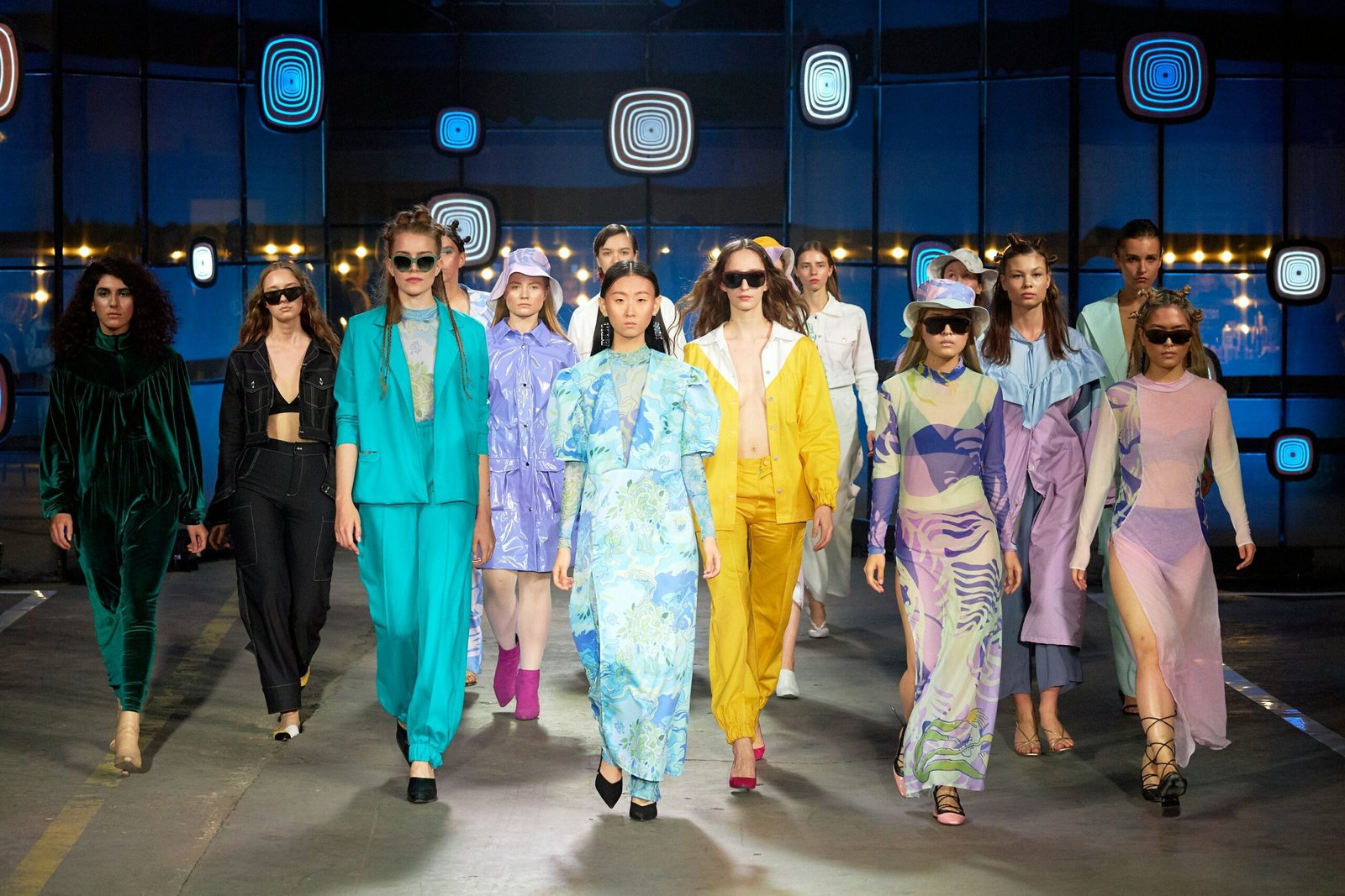 Example image of amazon fashion week in which models are walking for a modling